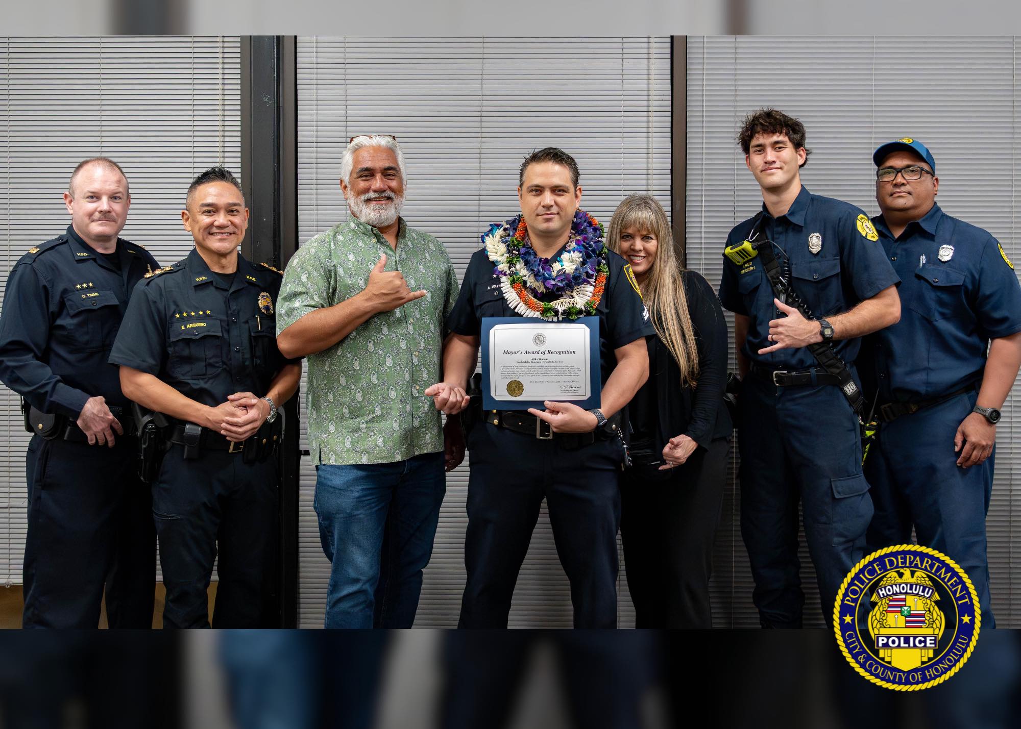 Honolulu - Congrats to Corporal Alexander Watson on receiving the Mayor ...