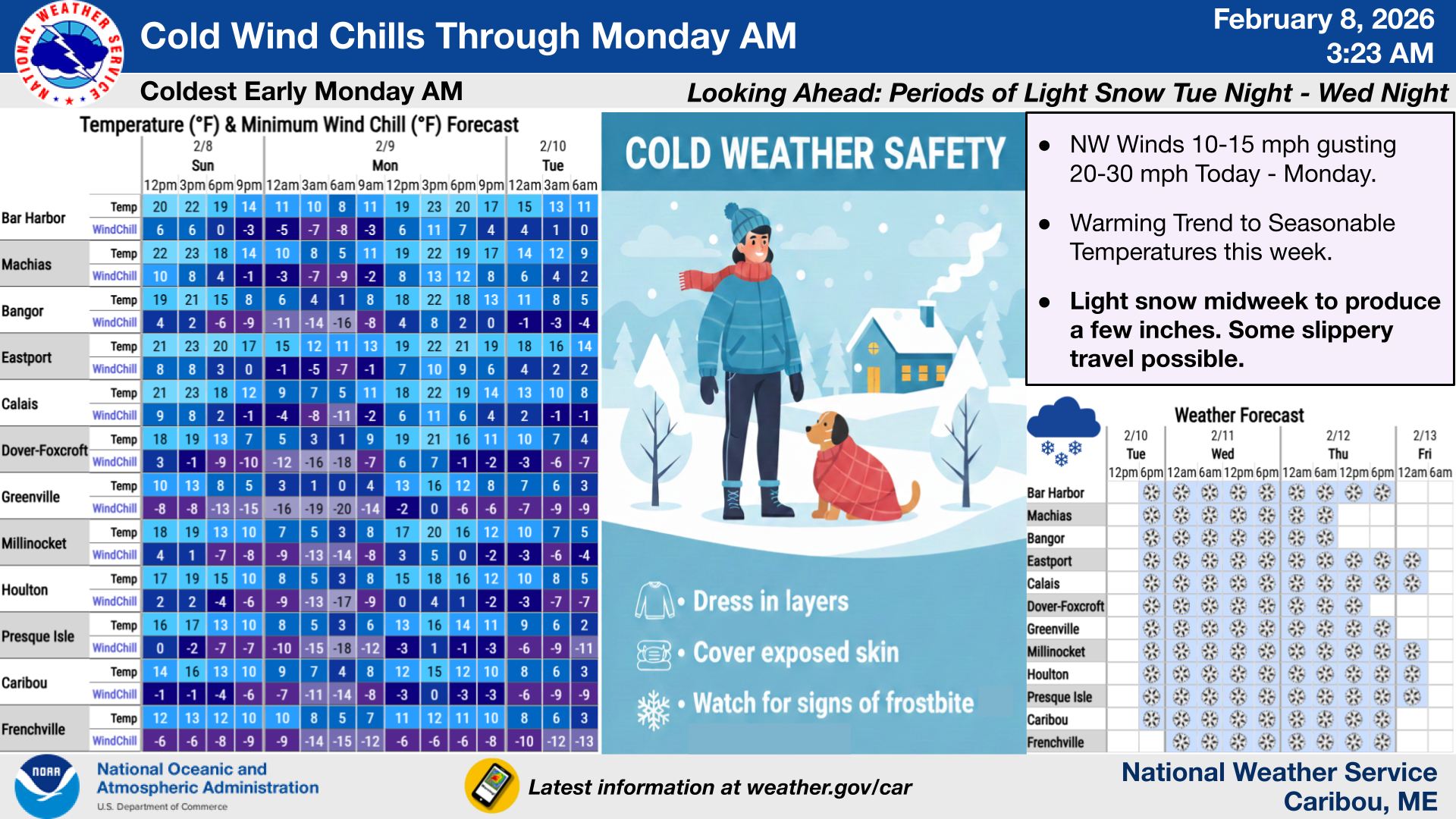 US - Here is the latest Weather Story, Expecting cold wind chills ...
