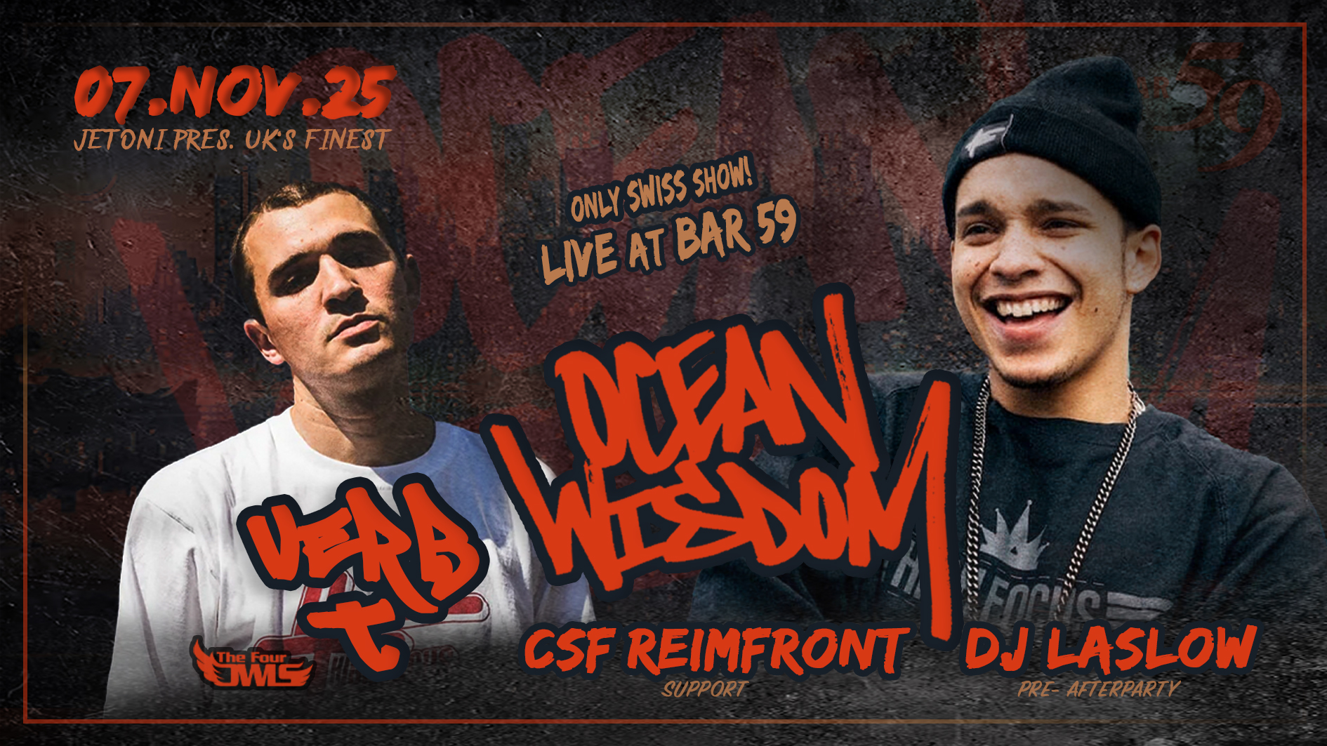Ocean Wisdom & Verb T (UK) Live at Bar59