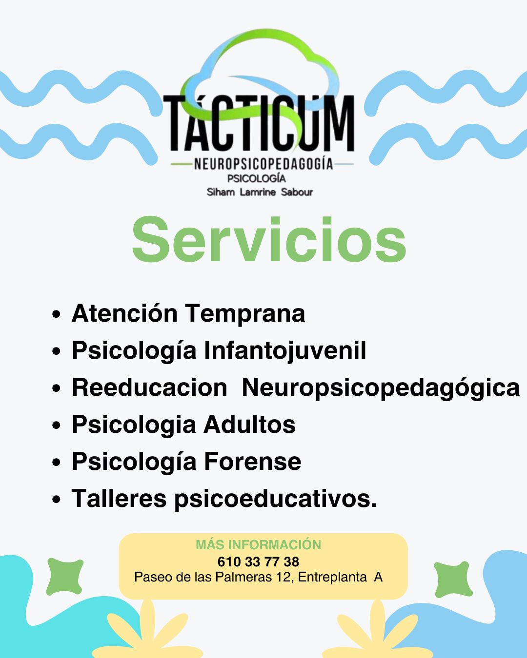 Tácticum Neuropsicopedagogía Siham Lamrine | Ceuta