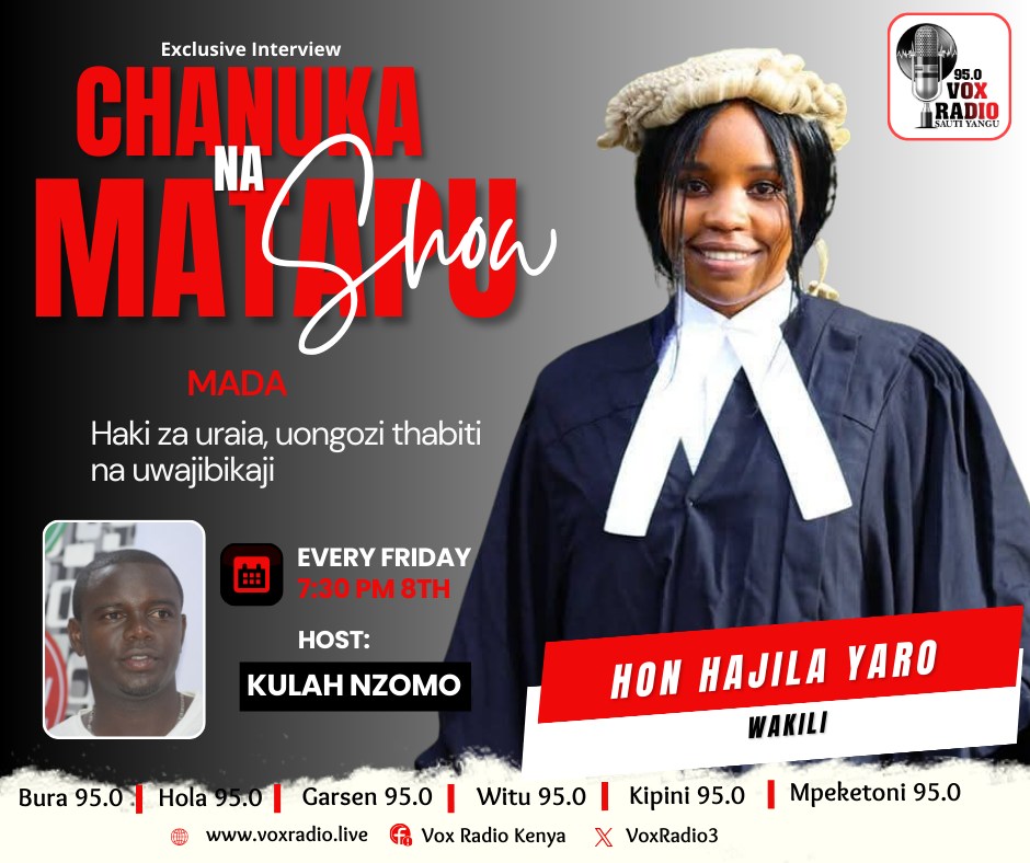 Vox - Leo hii katika kipindi cha #DriveOn segment ya Chanuka na Matapu ...