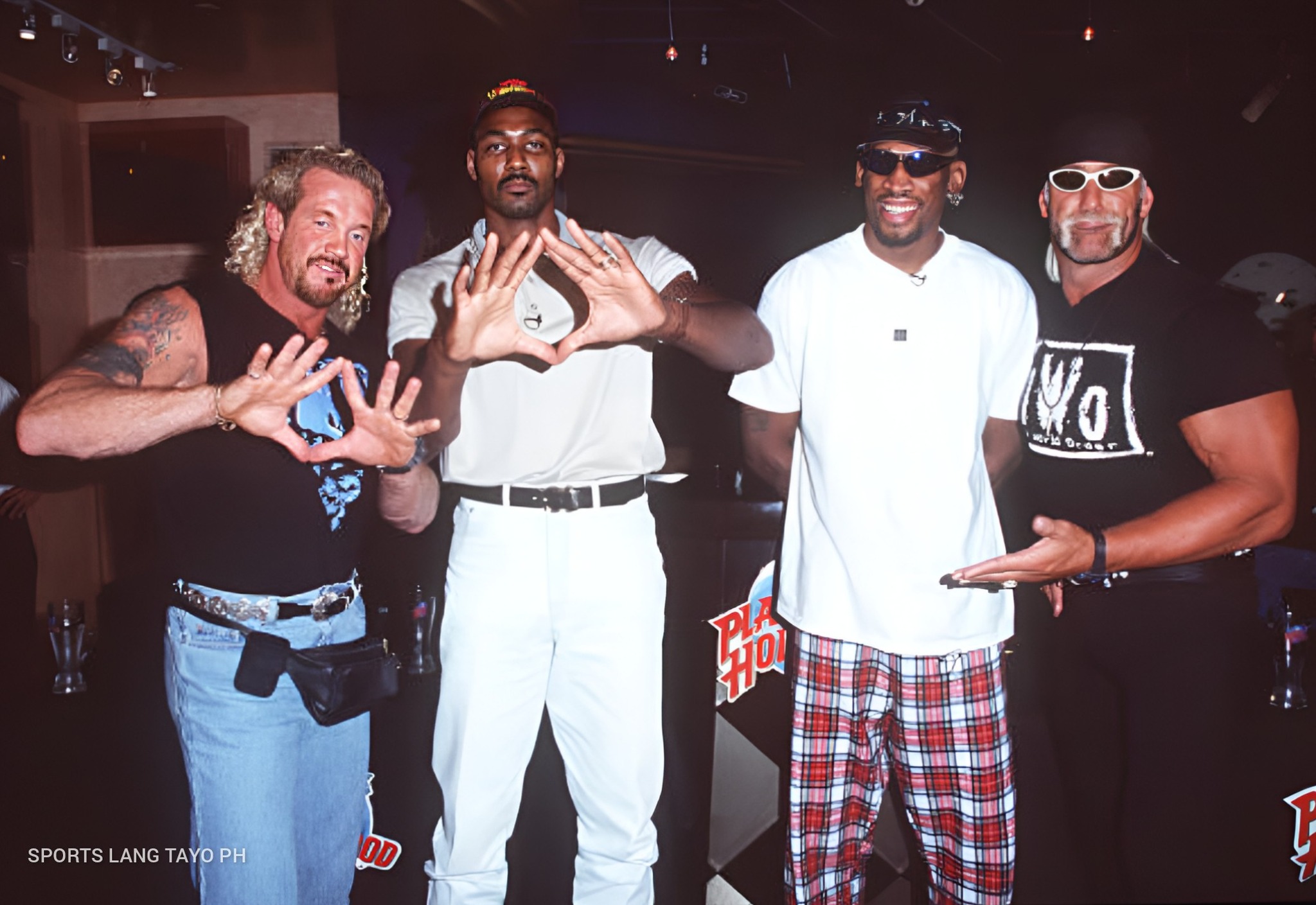 Karl Malone took out Hulk Hogan and Dennis Rodman at Bash at the