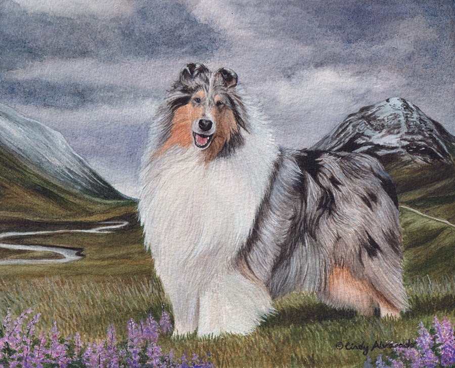 Pawprints - Just finished! Here is my watercolor painting of Pyper for ...