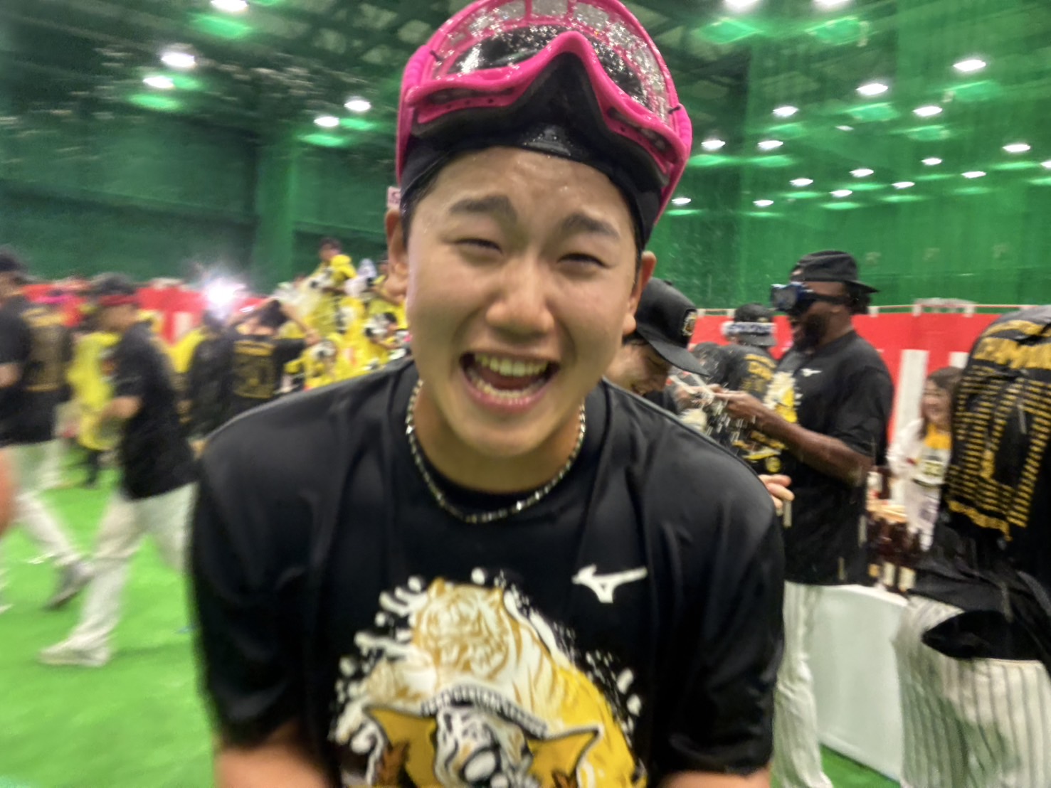 豊かな表情をお楽しみください～ お待ちかねのビールかけ！⑤ #虎V2025