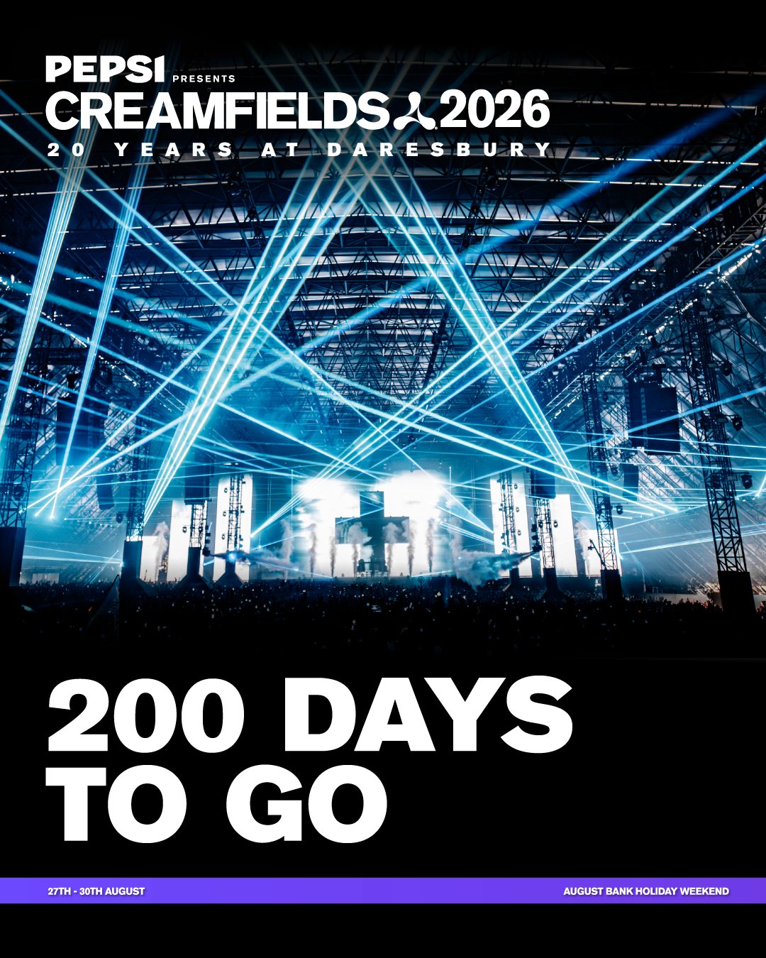 Creamfields - 200 days to go until CF26 + Lineup revealed... | Facebook