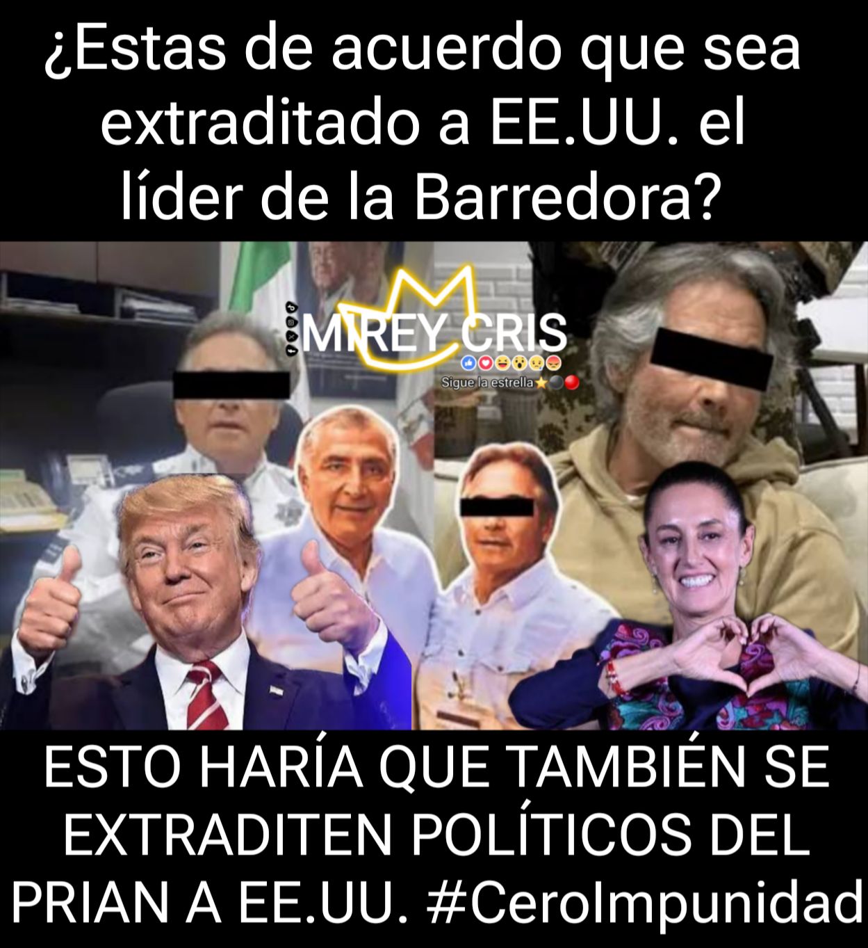 Mirey - Esta extradición haría que también este gobierno de la 4T vaya ...
