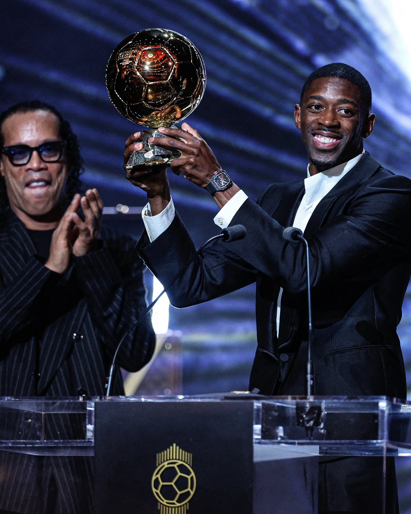 🇫🇷 #デンベレ が #バロンドール を初受賞！🏆 昨季、#PSG のUEFA