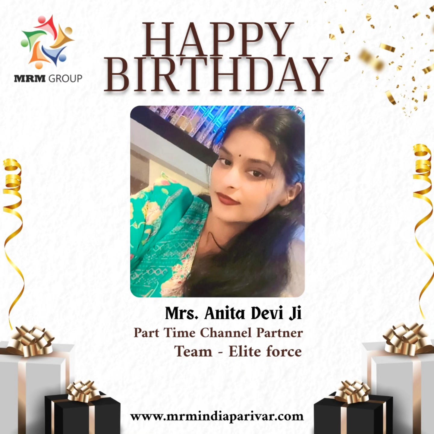 MRM - 🎉🎂 Heartfelt Birthday Greetings to Mrs. Anita Devi Ji from the ...