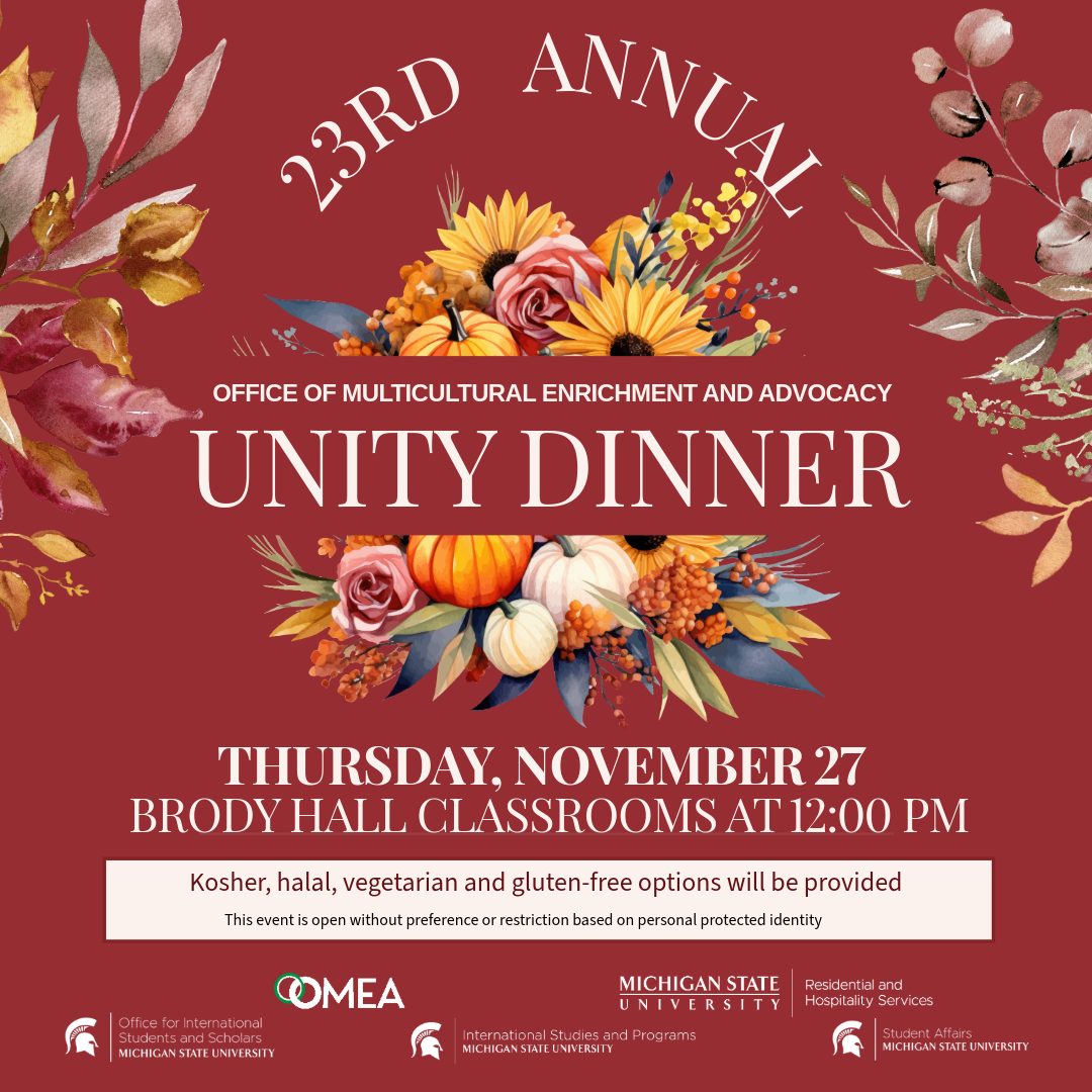 MSU - 🍽 You’re invited to the 23rd Annual Unity Dinner hosted by the ...