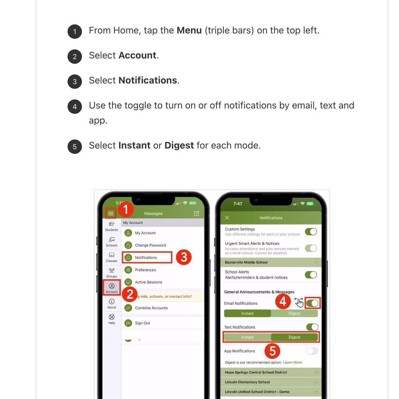 Van - PARENT SQUARE TIP! 📲 Change Your Notification Settings for Posts ...
