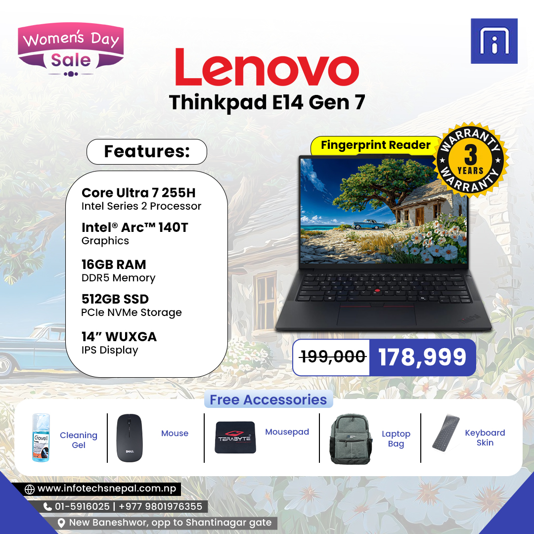 💻 Lenovo ThinkPad E14 Gen 7 💻 🚀 Intel® Core™ Ultra 7 255H