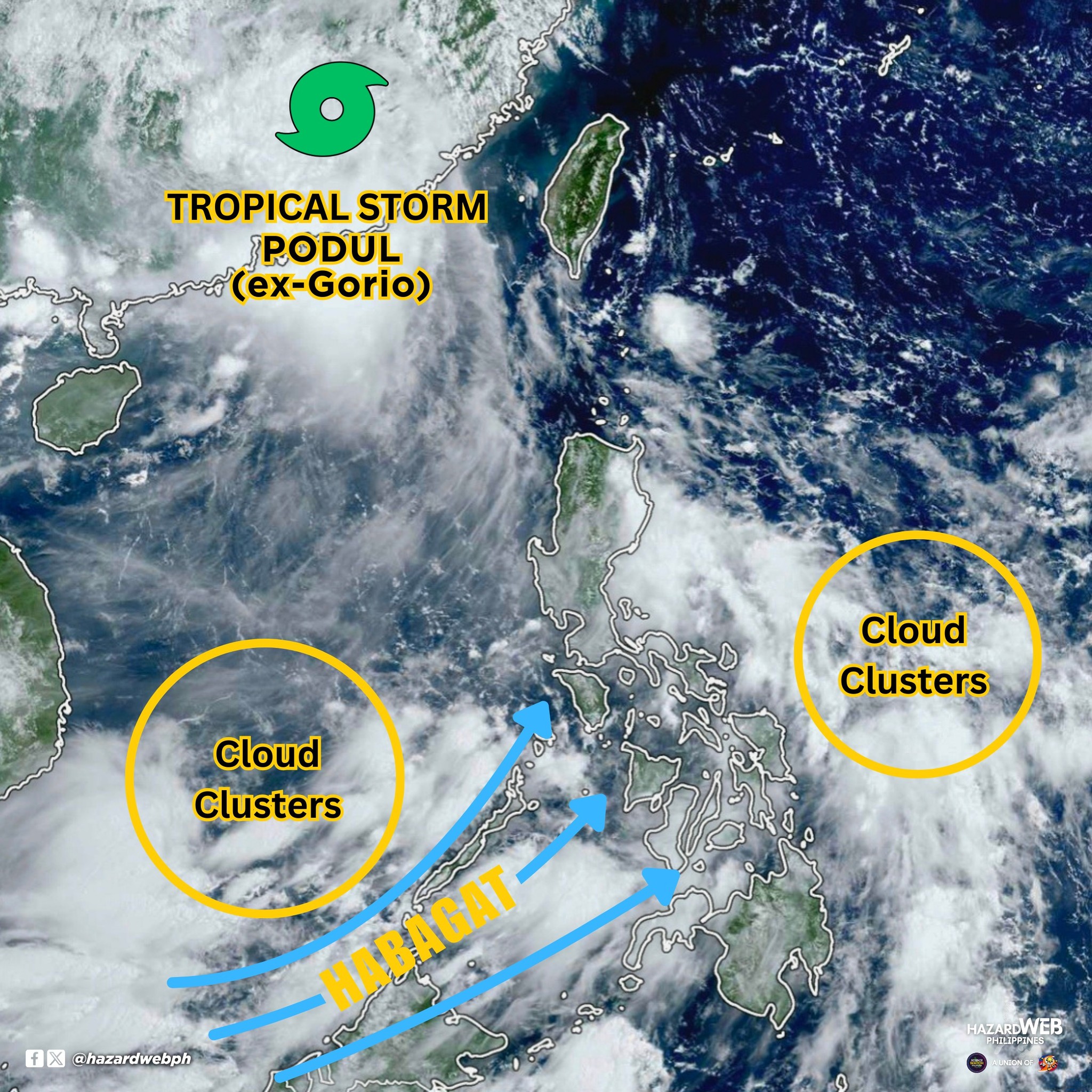 Hazard - MGA CLOUD CLUSTERS POSIBLENG MAGING LOW PRESSURE; HABAGAT ...