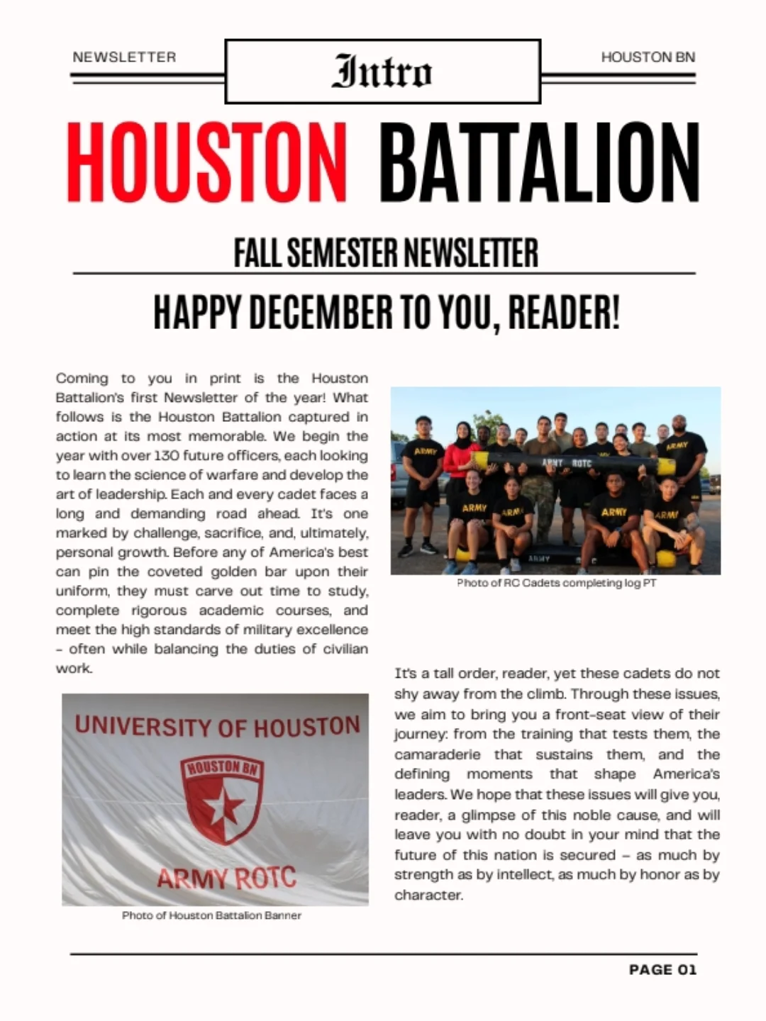 Houston Battalion Army ROTC... - Houston Battalion Army ROTC