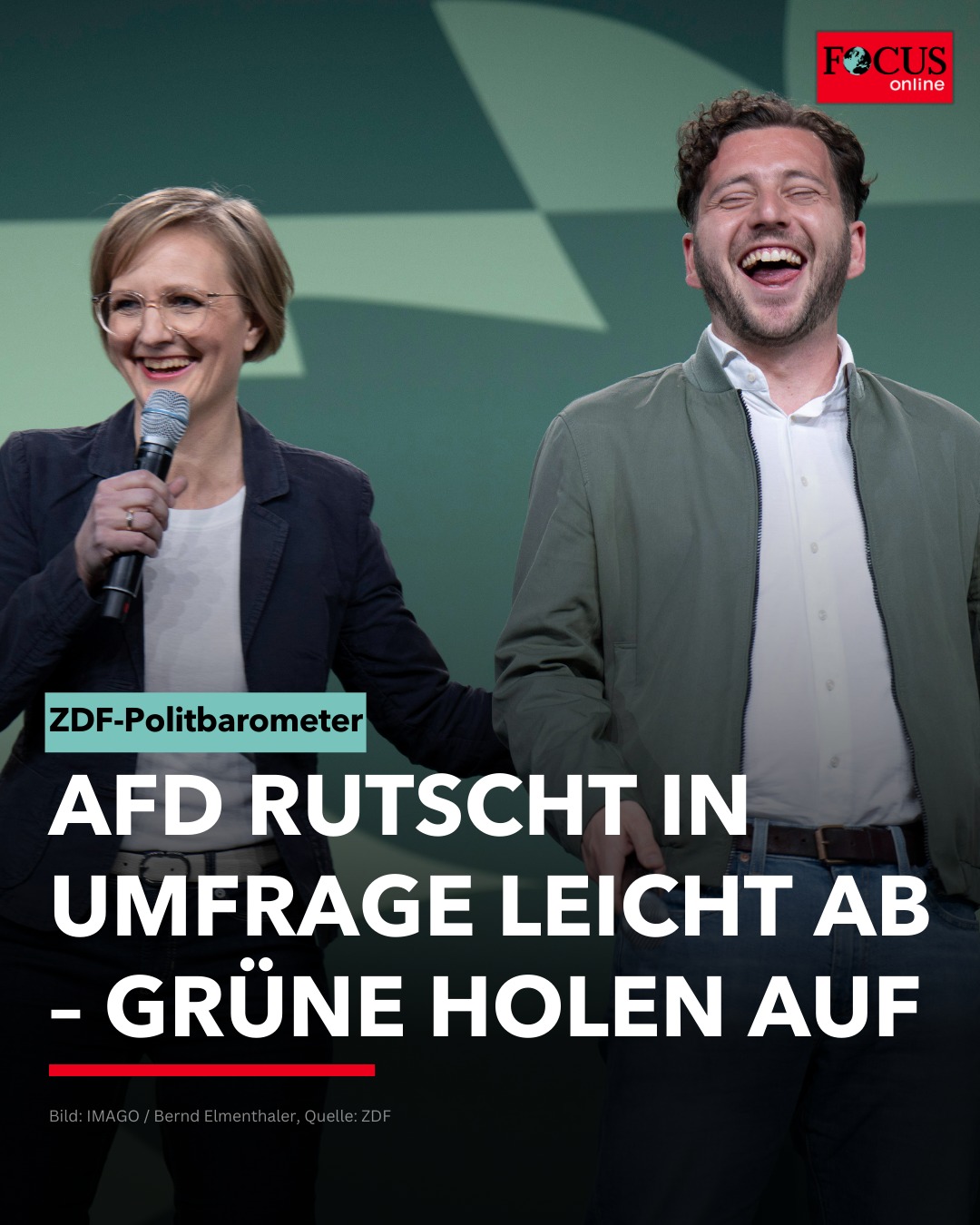 FOCUS - Wäre am Sonntag Bundestagswahl, läge die Union weiterhin bei 26 ...