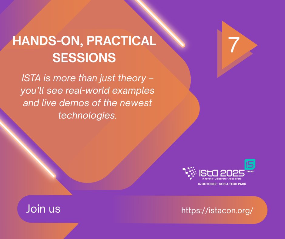 ISTA - ⏳ The countdown to ISTA Conference 2025 keeps going! 🛠️ Go ...