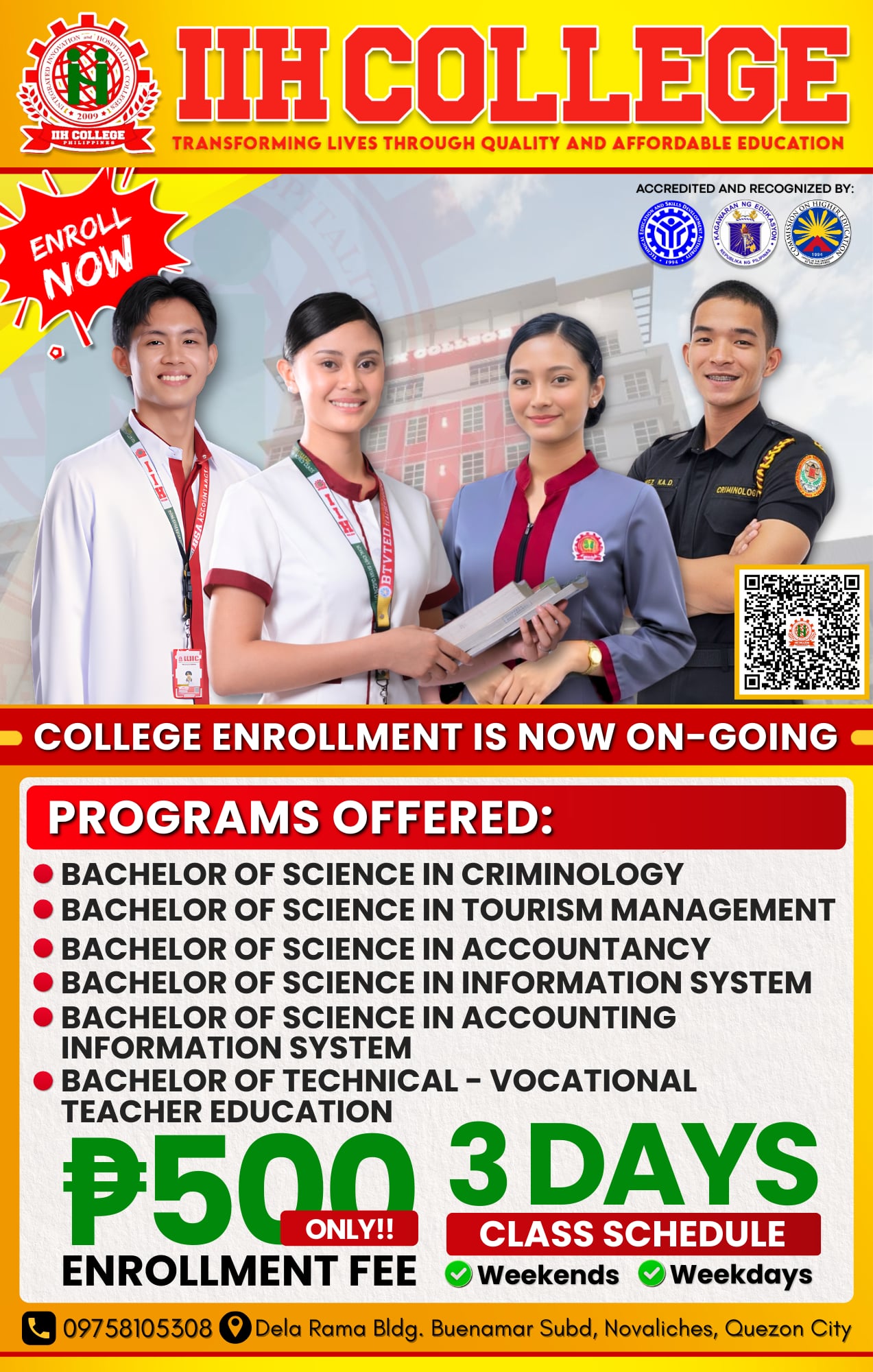 IIH - Ready for your college journey? We are now ACCEPTING ENROLLEES ...