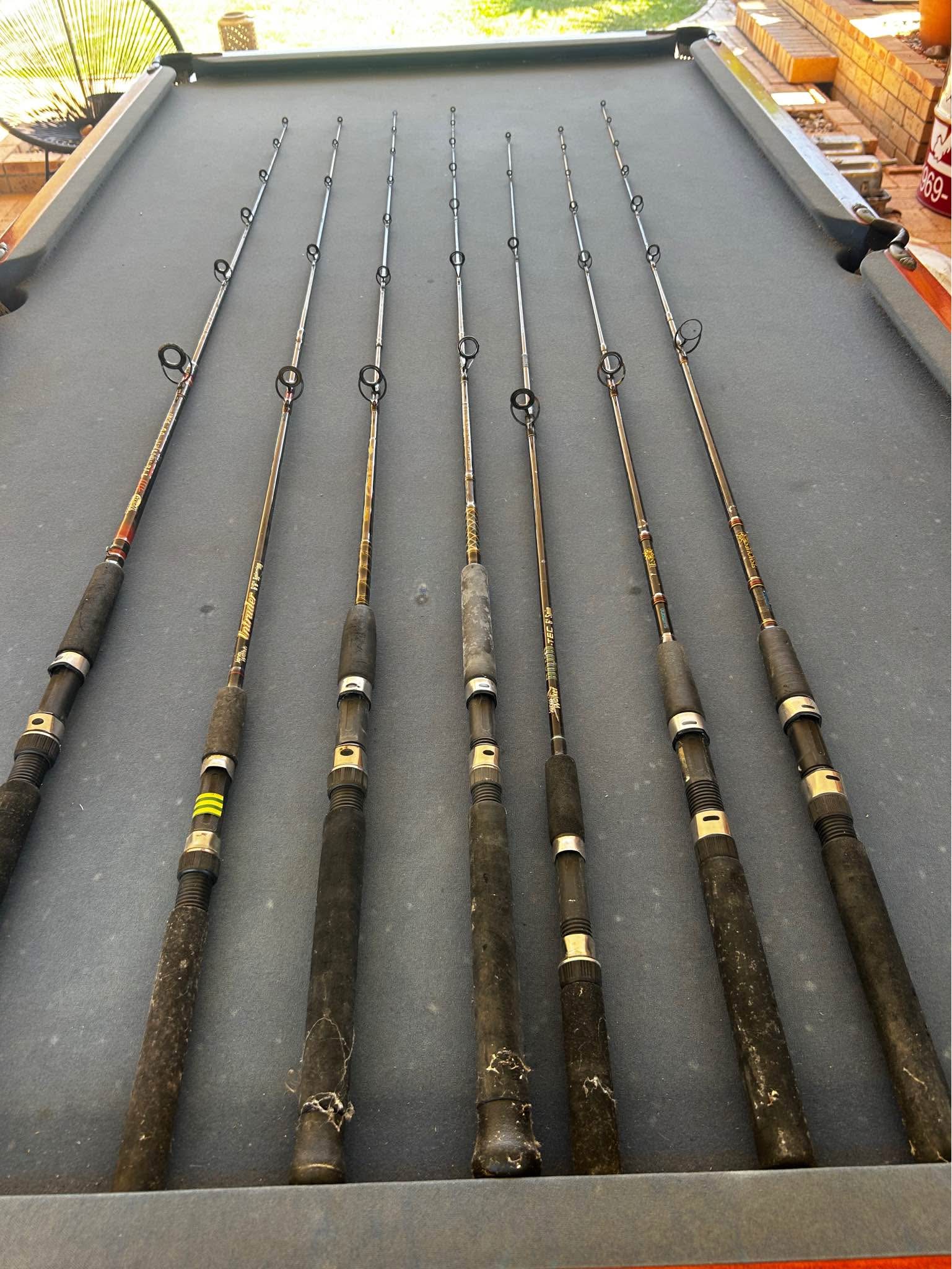 Variety of used fishing rods only 2left - Fishing Rods - Benaraby ...