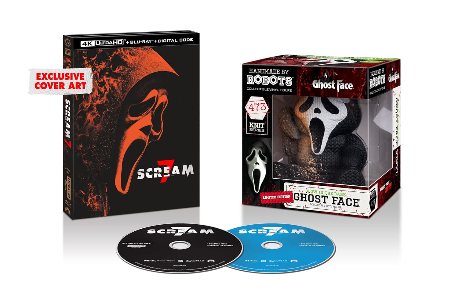 SCREAM 7 Amazon exclusive 4K set, including a Handmade by Robots