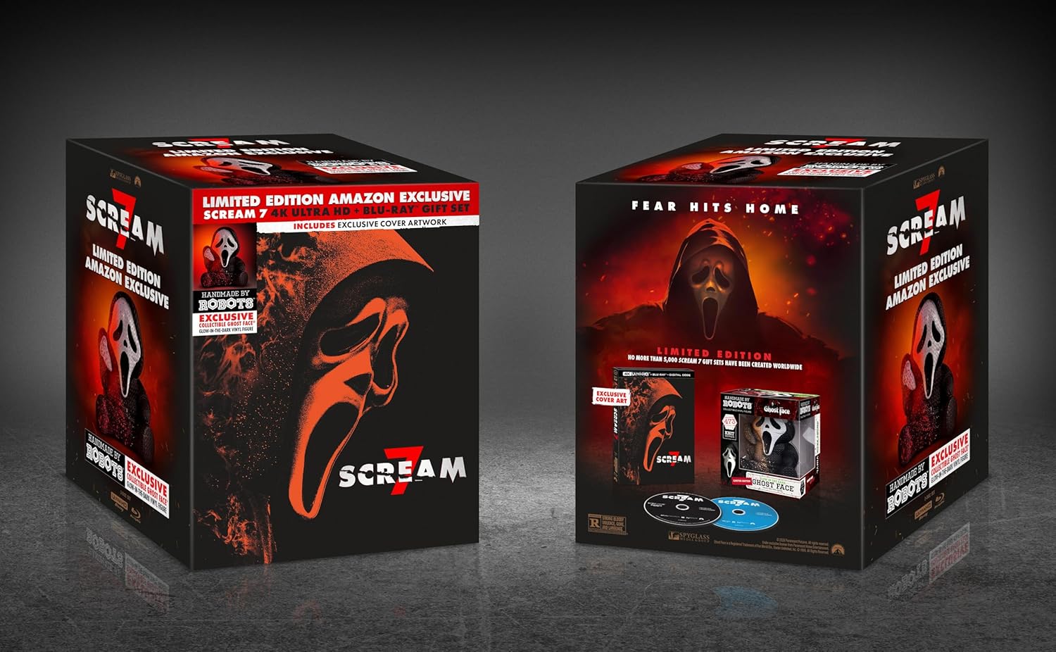 SCREAM 7 Amazon exclusive 4K set, including a Handmade by Robots