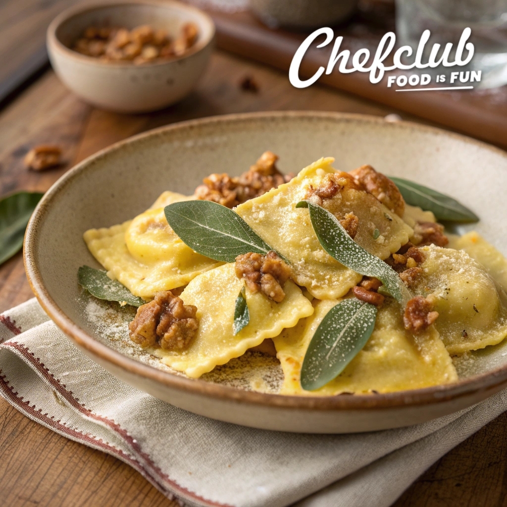 Chefclub Italia - Tortelli zucca e noci con burro salvia... | Facebook