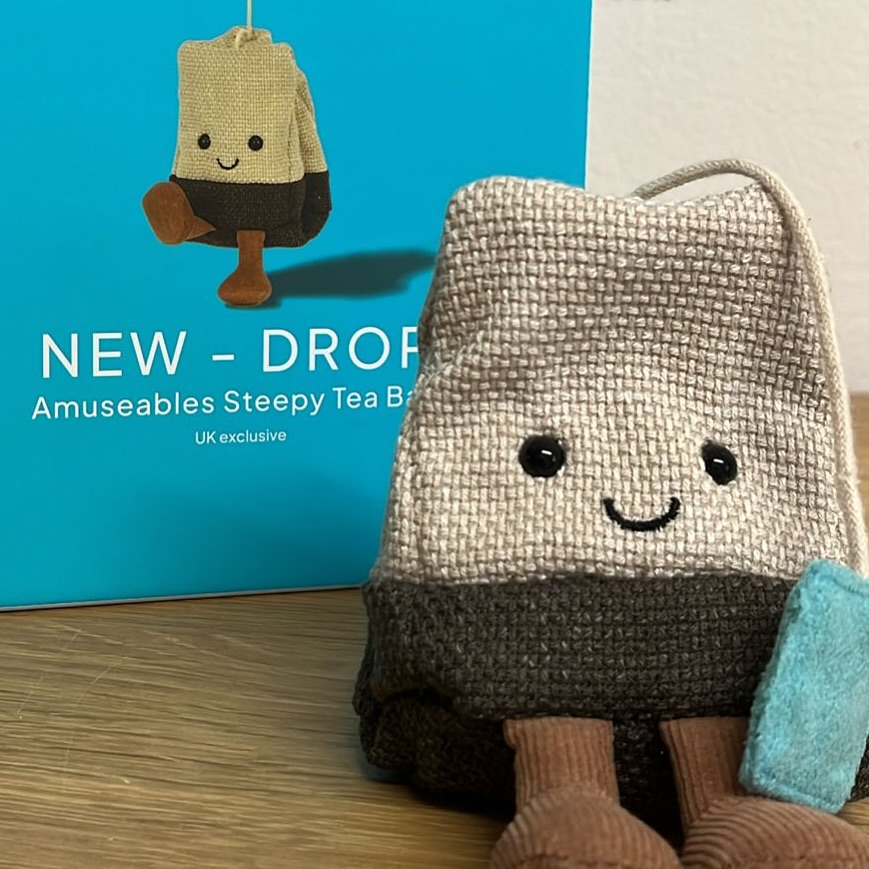 JELLYCAT AMUSEABLES STEEPY TEABAG 🫖🤩 • They've finally arrived