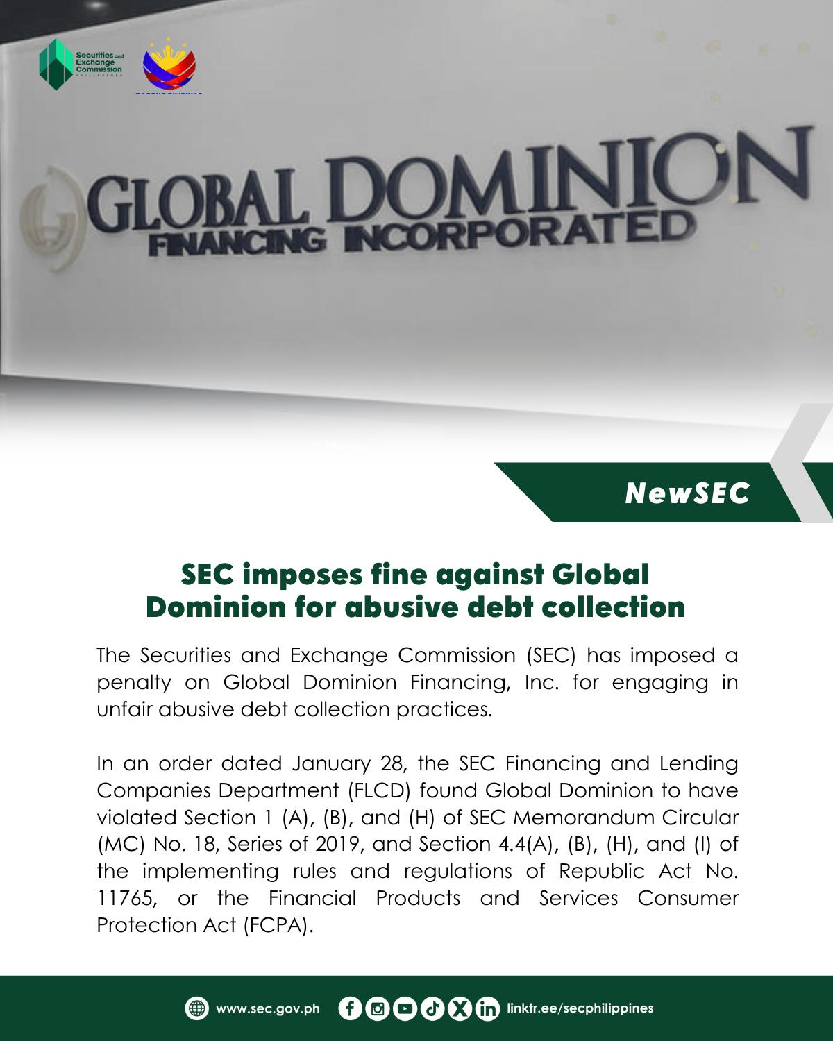 📣 𝗦𝗘𝗖... - Securities and Exchange Commission Philippines | Facebook