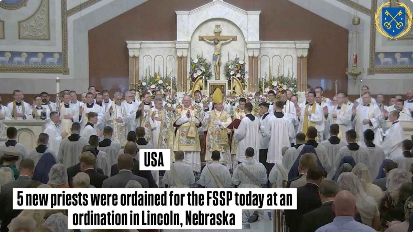 Catholic - USA 5 new priests were ordained for the FSSP today at an ...