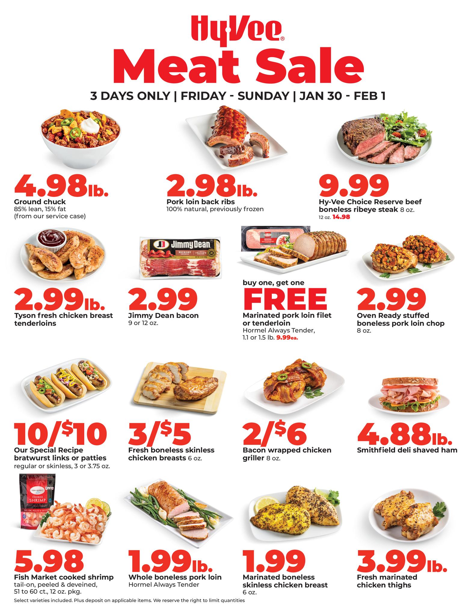 Hy-Vee - Our 3 Day Meat Sale starts tomorrow!🔥 Stop by your local Hy ...