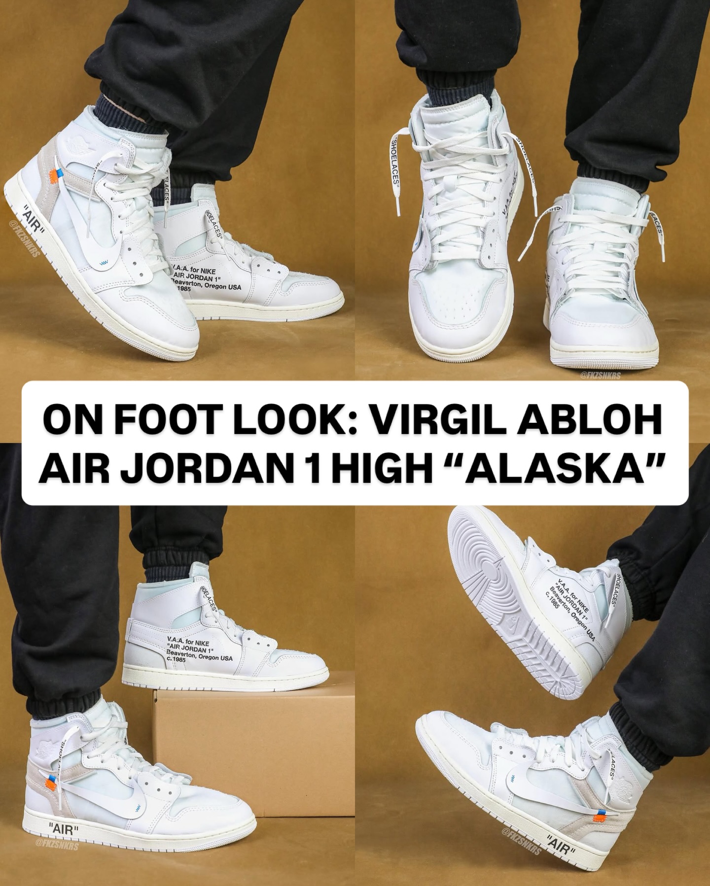 On Foot Look at the Virgil Abloh Archive x Air Jordan 1 Retro High 