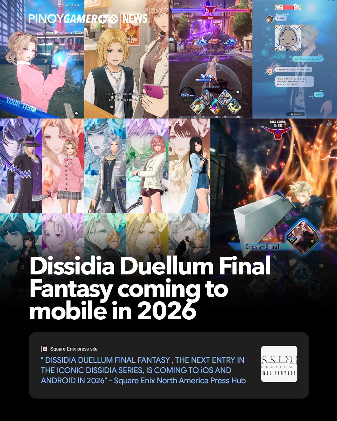 PinoyGamer - Dissidia Duellum Final Fantasy coming to... | Facebook
