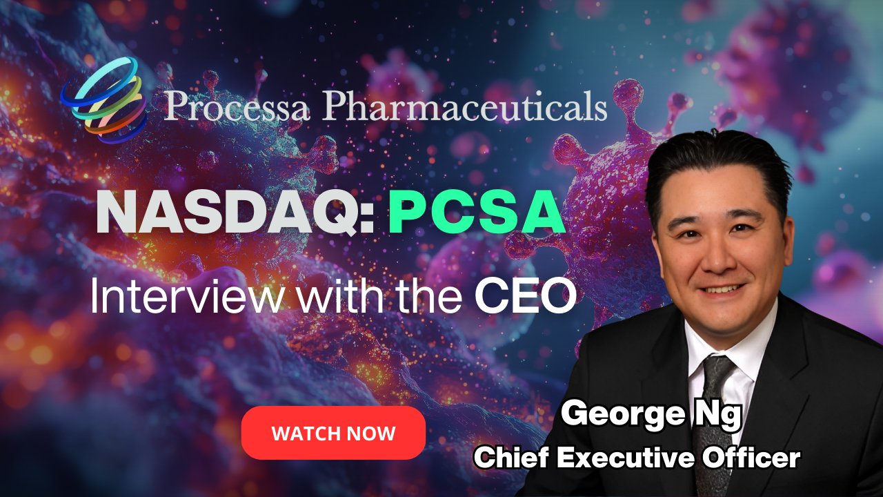 RedChip - 🎥 Exclusive Interview with Processa Pharmaceuticals CEO ...