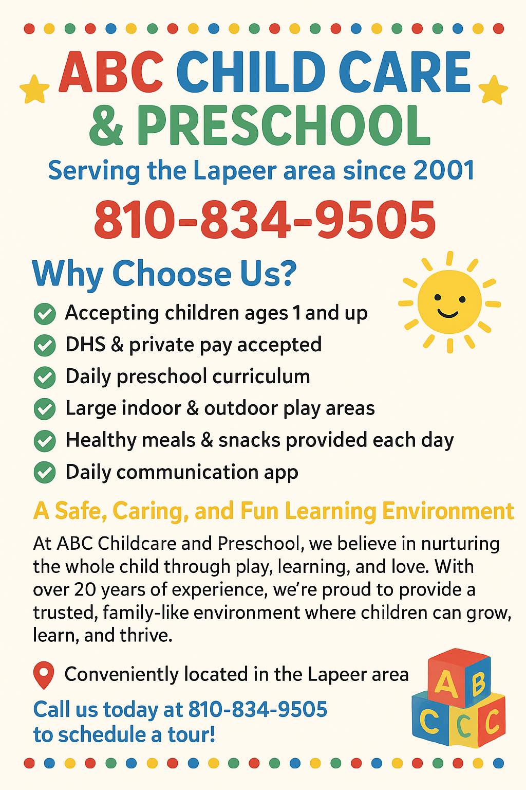 ABC Childcare & Preschool... - ABC Childcare & Preschool
