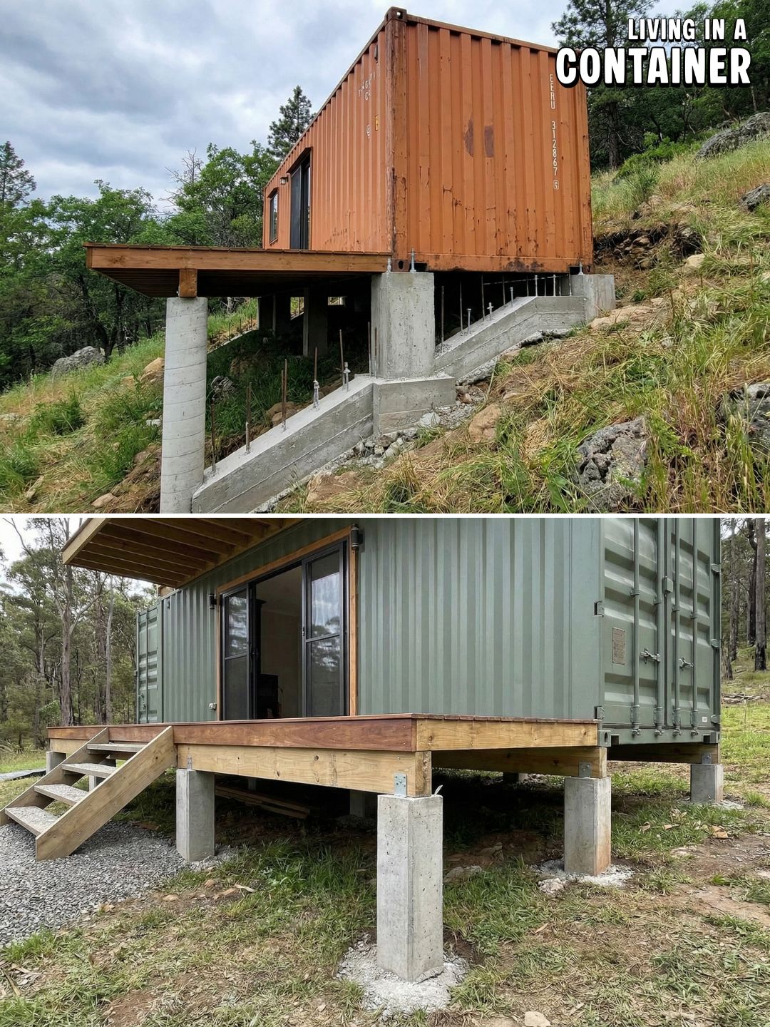 Living - They said this lot was unbuildable... then we added concrete ...