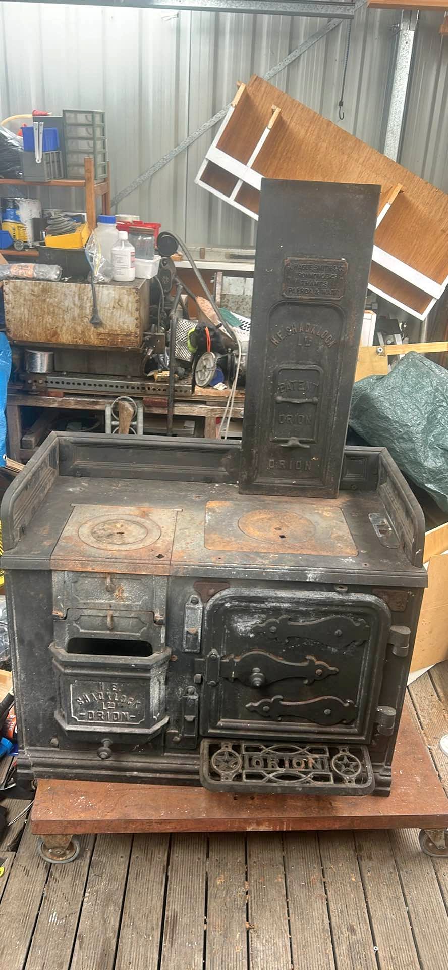 Shacklock Oven & Wetback Stove - Shacklock Coal Range - Off Grid Stove ...