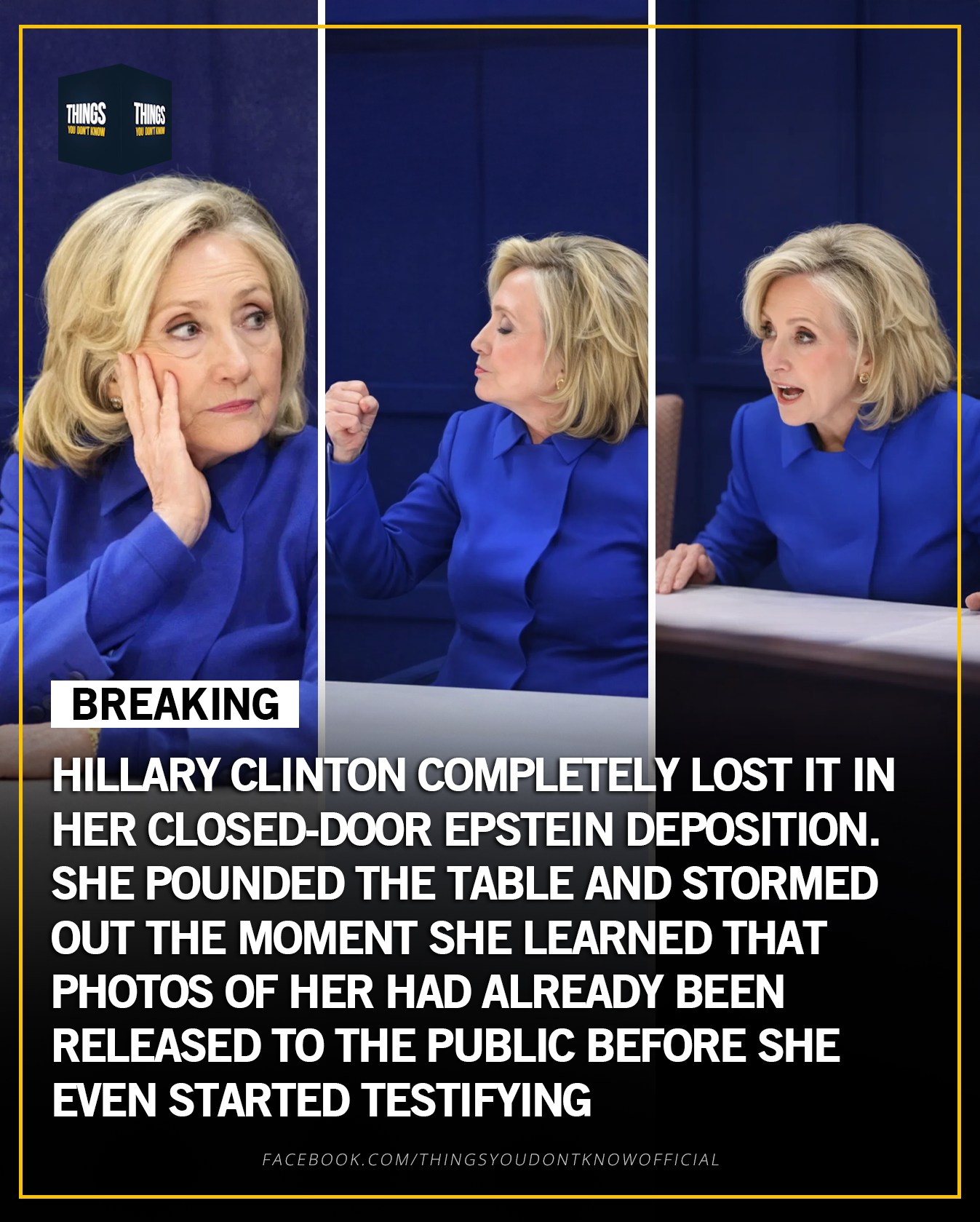 Hillary Clinton agreed to testify... - Things You Don't Know | Facebook