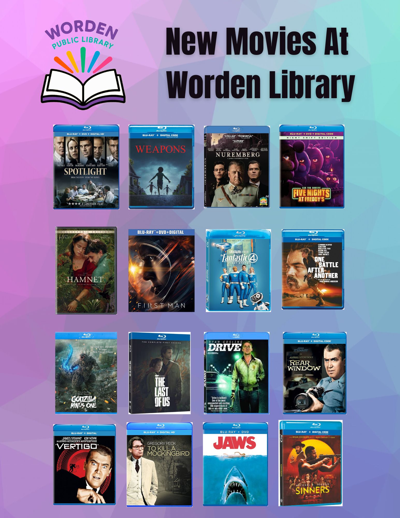 New movies fresh in today! Our new movies include Oscar winners 