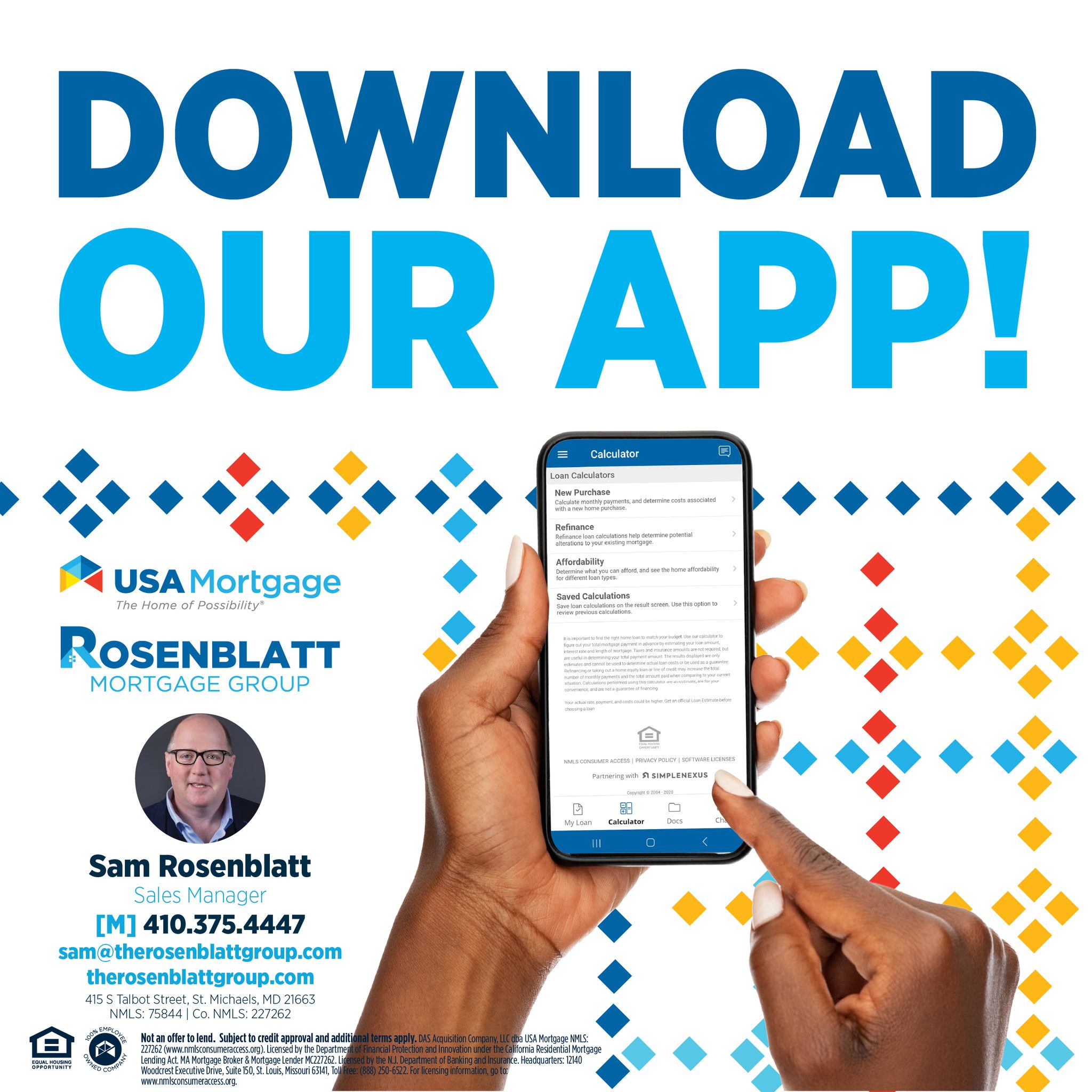 Sam Rosenblatt - Loan Officer, The Rosenblatt Group | Saint Michaels MD