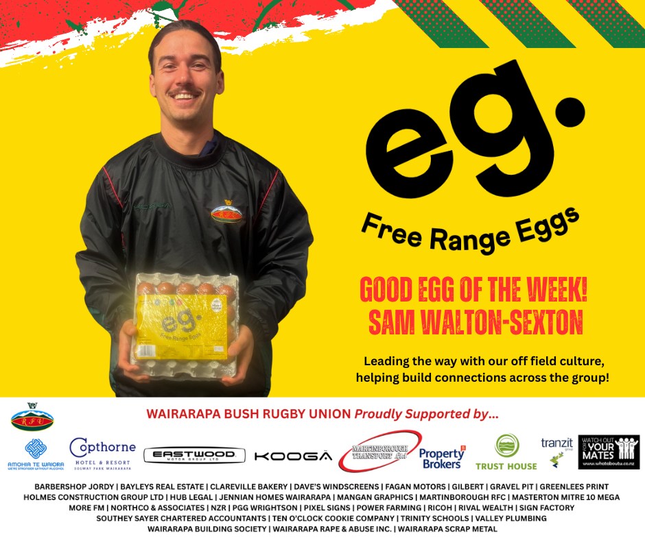Wairarapa - Good Egg of the Week – Sam Walton Sexton This week’s Good ...