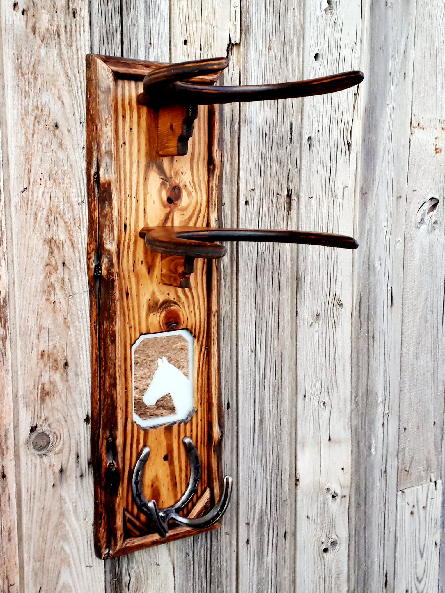 Here is log edged double Hat Rack... - Out West Woodworks | Facebook