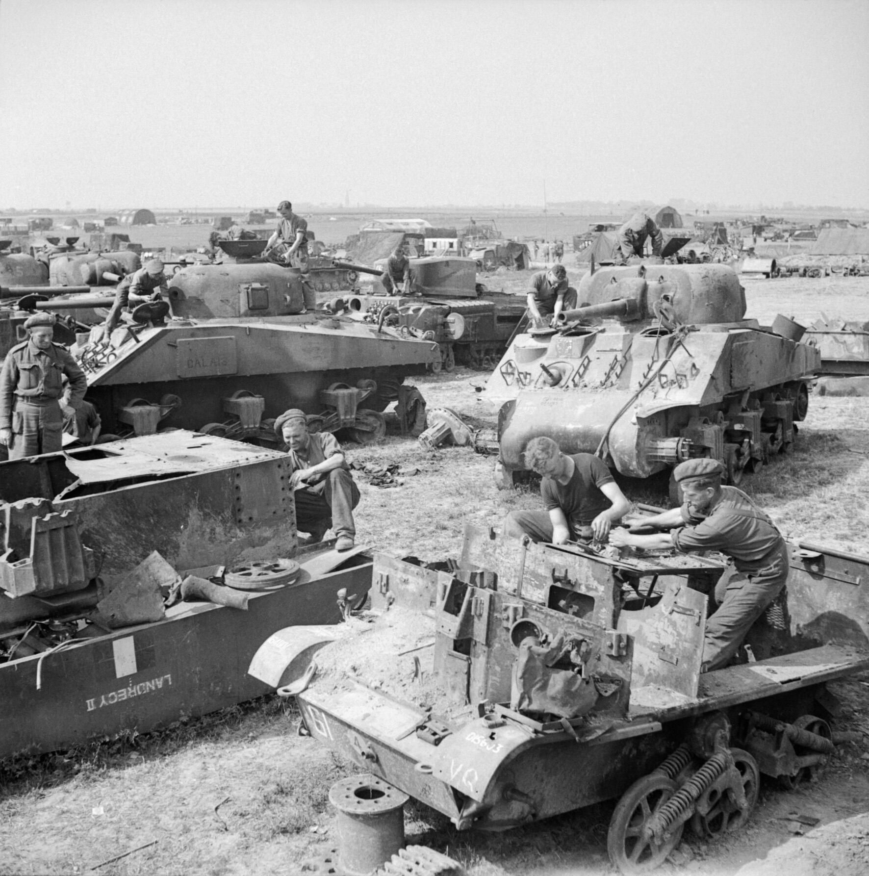TankHistoria - The fields and suburbs around Caen became one of the ...