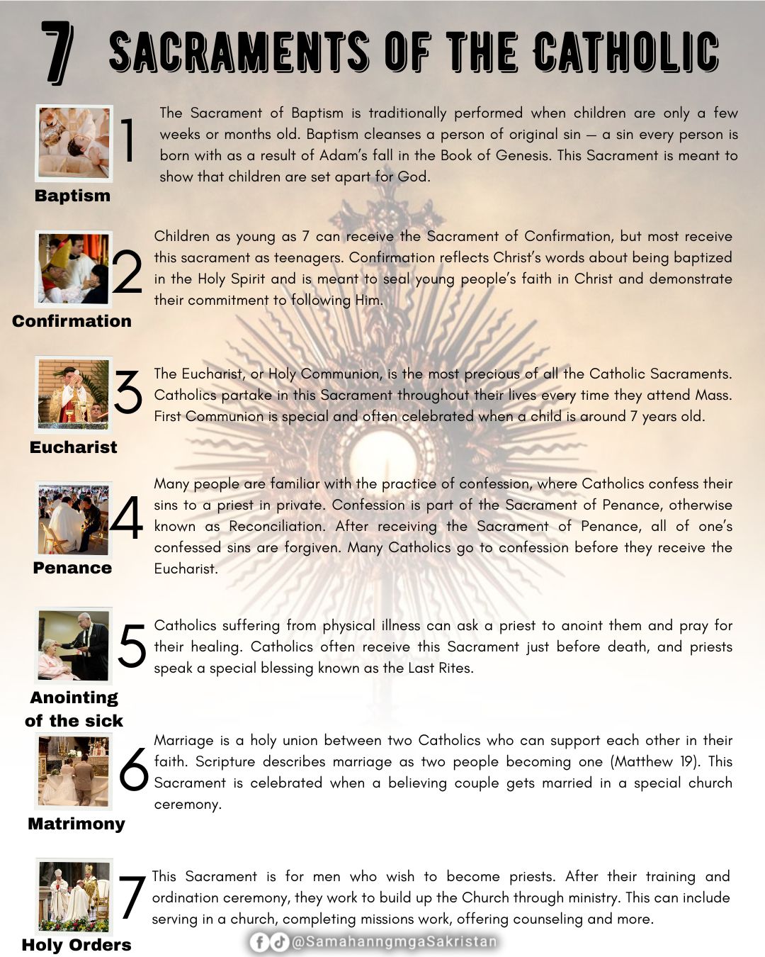 Samahan - The Seven Sacraments of the Catholic Church ️ The Sacraments ...