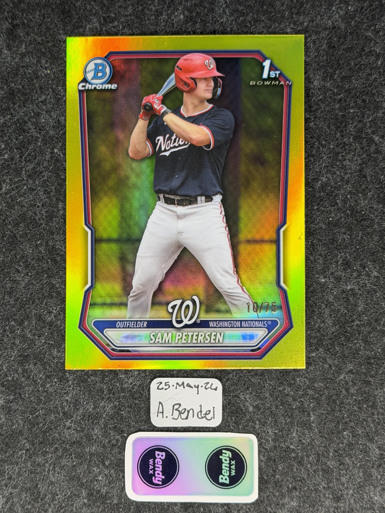 2026 Bowman Sam Petersen autographed baseball card