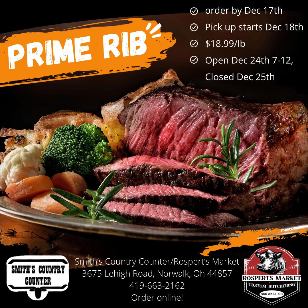 Rospert's - 🔥🥩 ORDER YOUR HOLIDAY PRIME RIBS TODAY! Make your holiday ...