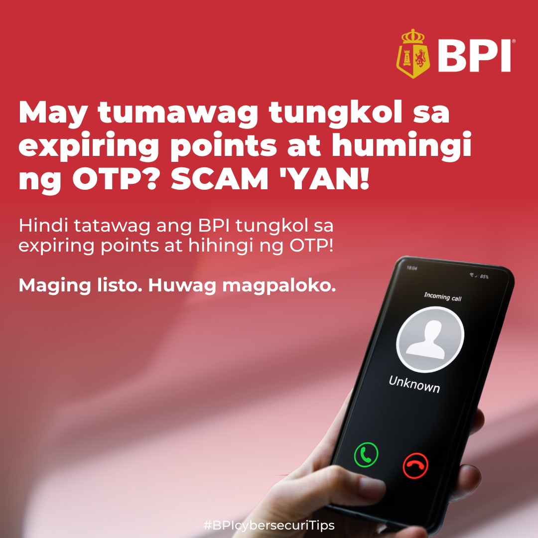 BPI - #BPIcybersecuriTips: May tumawag na nagpapakilalang... | Facebook