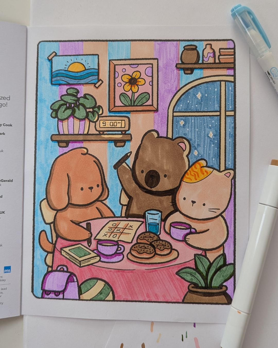 Colouring - I've been colouring our new Cute & Cozy Colouring magazine ...