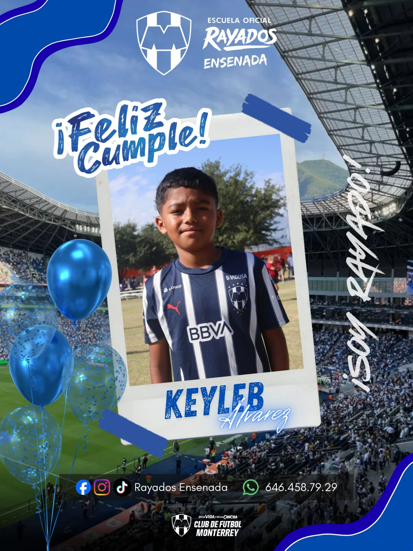 Rayados - 🎂| Feliz cumpleaños a un crack del fútbol, #KeylebAlvarez ⚽💙 ...