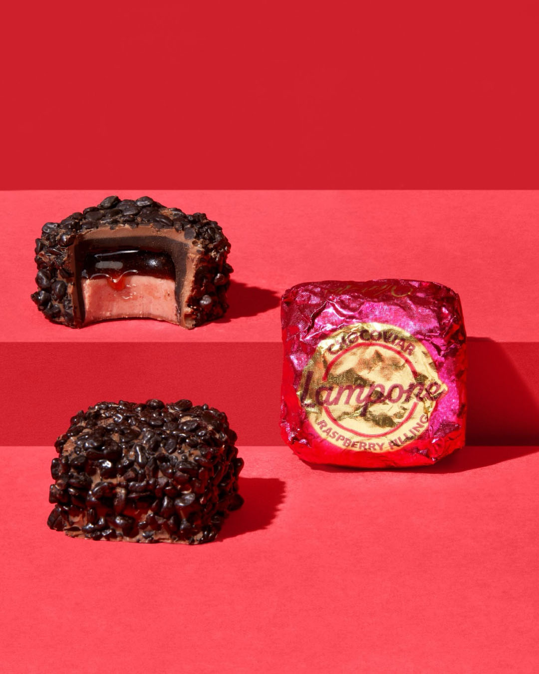 Venchi - Three layers of pure passion. Chocoviar Raspberry is a ...