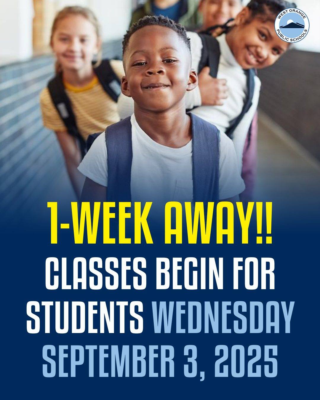 West - Only one week to go until the first day of classes on Wednesday ...