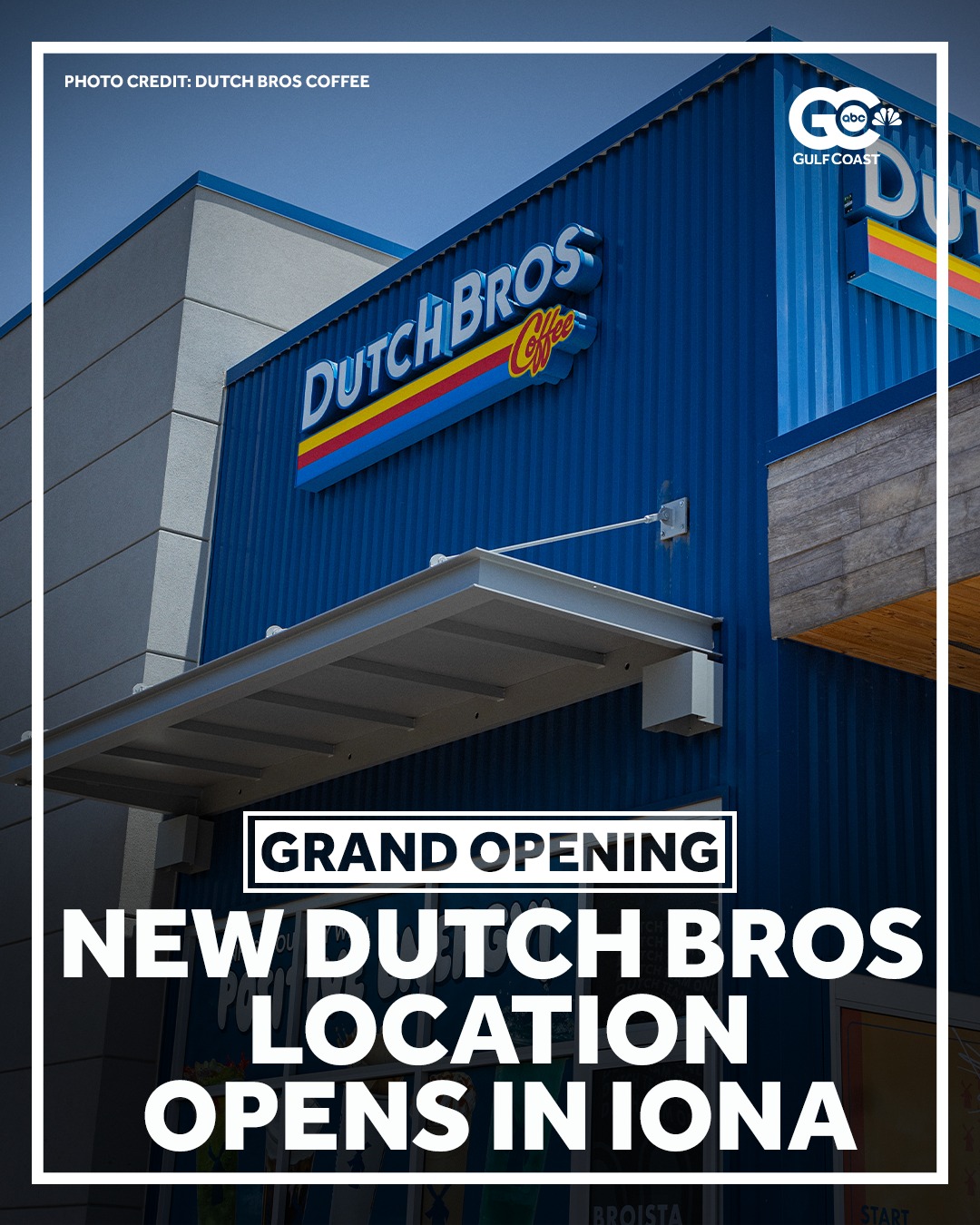 Gulf - Dutch Bros, a popular drive-thru coffee chain, opened its new ...
