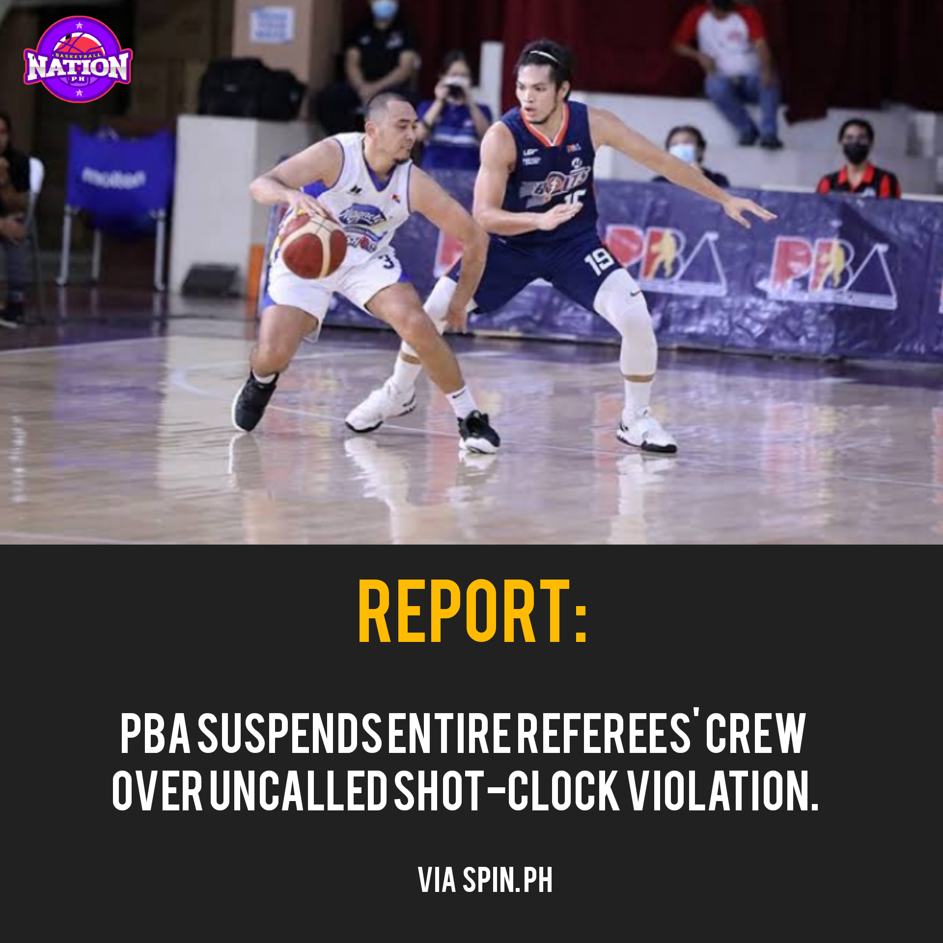 PBA suspends entire referees' crew... - Basketball Nation PH | Facebook